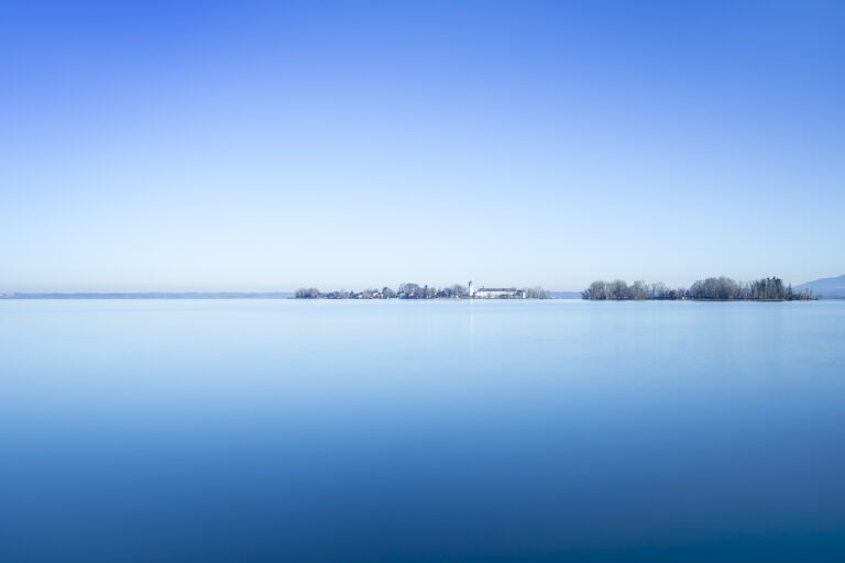 Women's Island island with monastery, lake Chiemsee, Bavaria